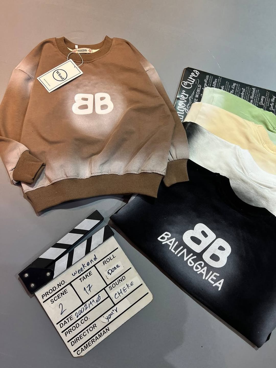 بلوز پسرانه Balenciaga دورس دو‌نخ پنبه سایز ۶۵